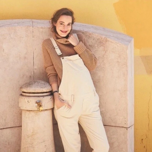 Hatch Pants - HATCH The Cord Overalls in Ivory Size 3 = US 10-12 NWT